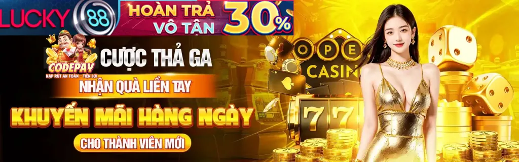 Màn hình game nổ hũ đầy màu sắc với biểu tượng jackpot lớn, đại diện cho game nổ hũ Zing88